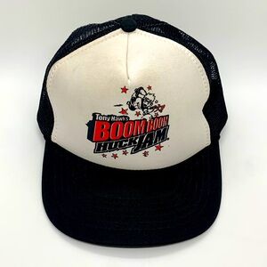 Tony Hawk’s SnapBack Black White Boom Boom Huck Jam Nissun Cap Skater Skateboard